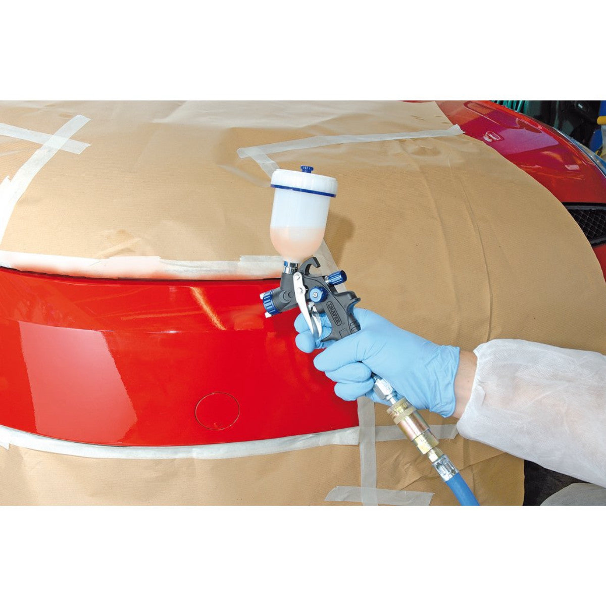 Draper Gravity Feed HVLP Composite Body Air Spray Gun, 100ml 09709