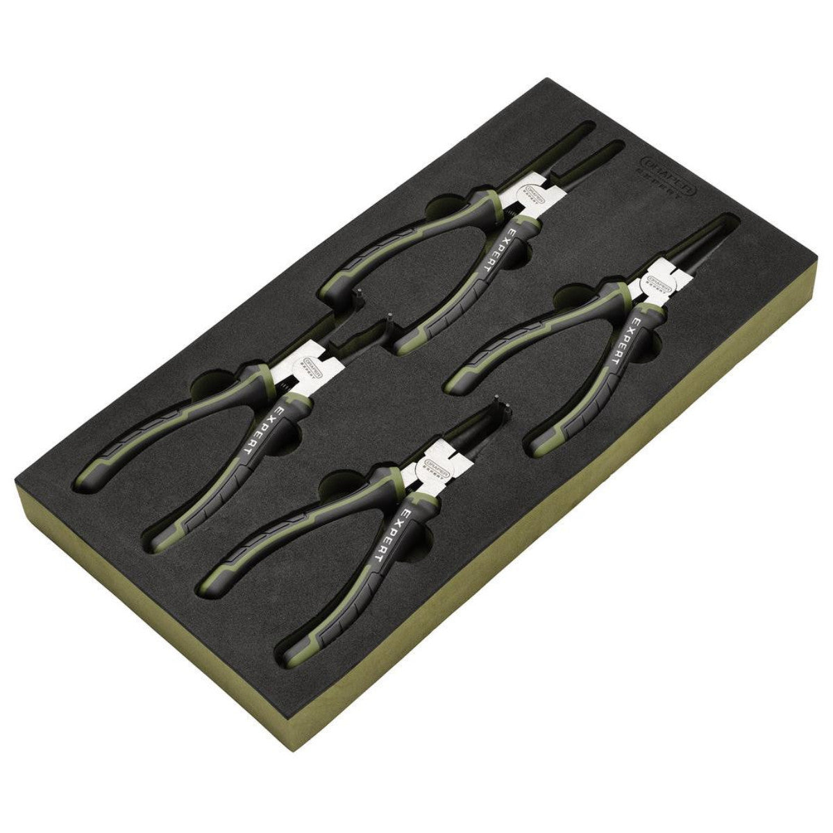 Draper Expert Circlip Pliers Set in EVA Foam Tray, 180mm (4 Piece) 09930