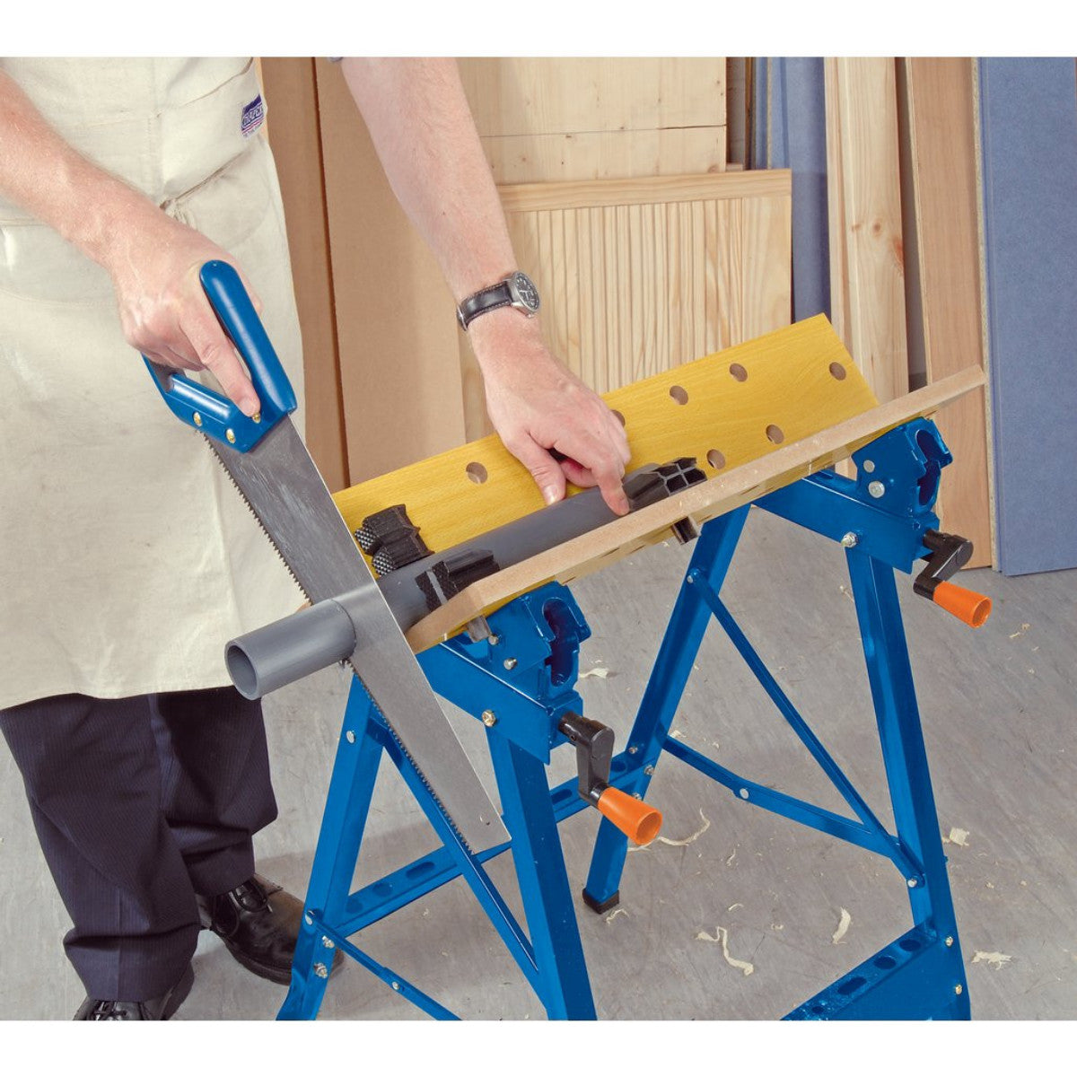 Draper Tilt & Clamp Fold Down Workbench, 600 x 650 x 800mm 09951