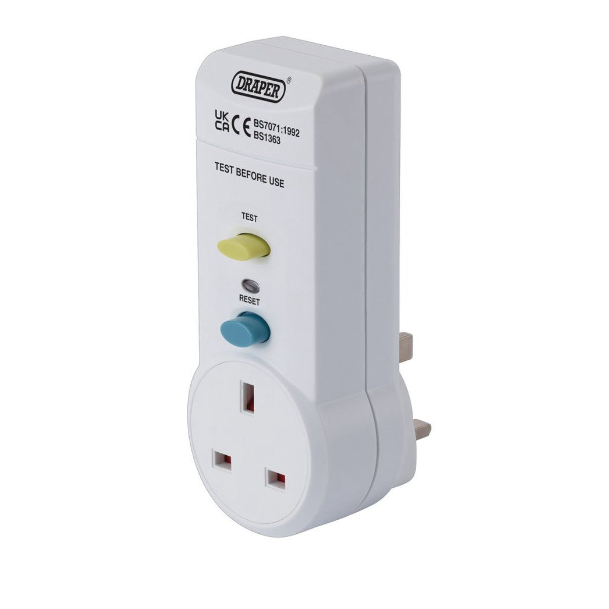 Draper RCD Adaptor, 220-250v/50Hz, 13 AMP 10205