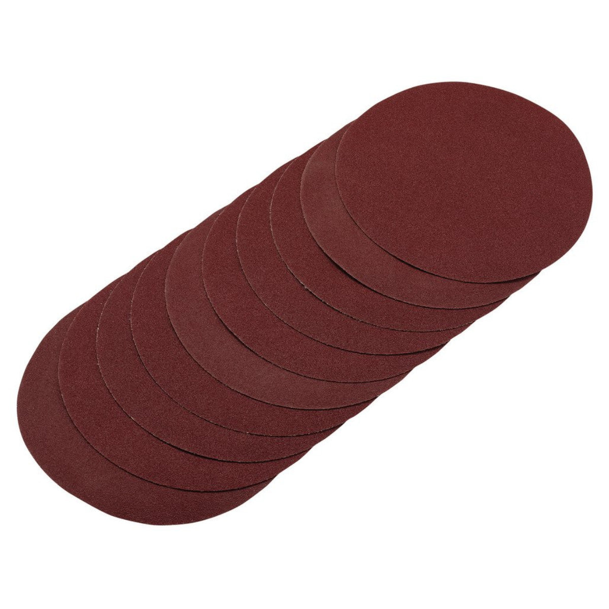 Draper Sanding Discs, 200mm, 80 Grit (Pack of 10) 10232