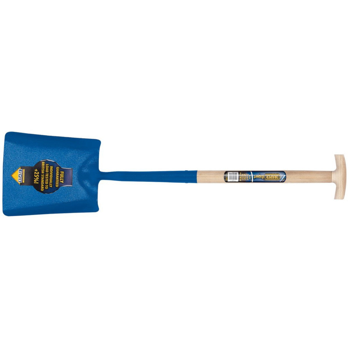 Draper Expert Contractors Square Mouth Shovel with Ash Shaft and T-Handle 10873