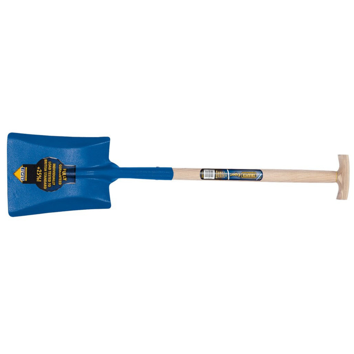 Draper Expert Contractors Square Mouth No.2 Shovel with Ash Shaft and T-Handle 10877