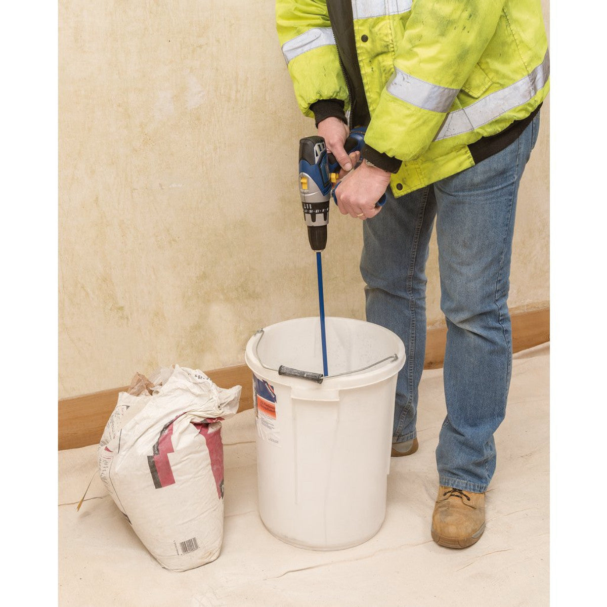 Draper Plasterers Mixing Bucket, 28L, White 12100
