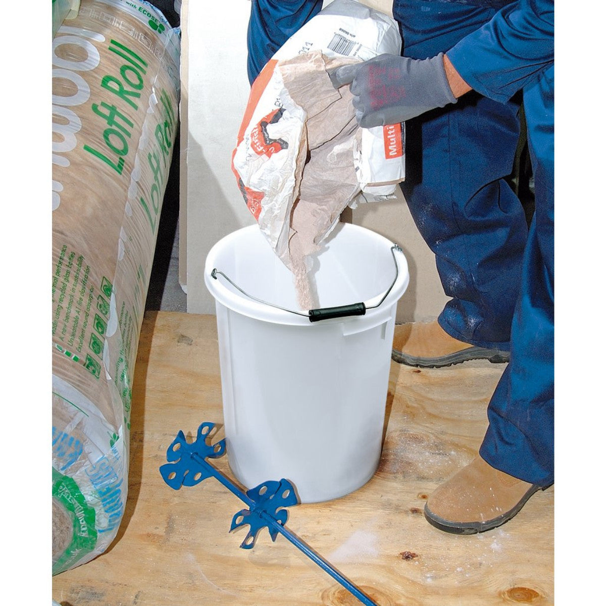 Draper Plasterers Mixing Bucket, 28L, White 12100