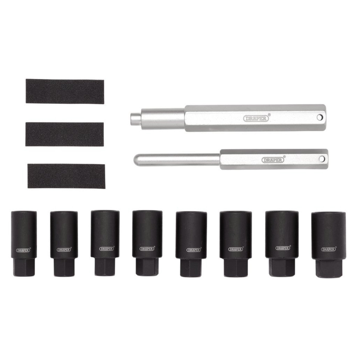 Draper Locking Wheel Nut Removal Set (10 Piece) 12402