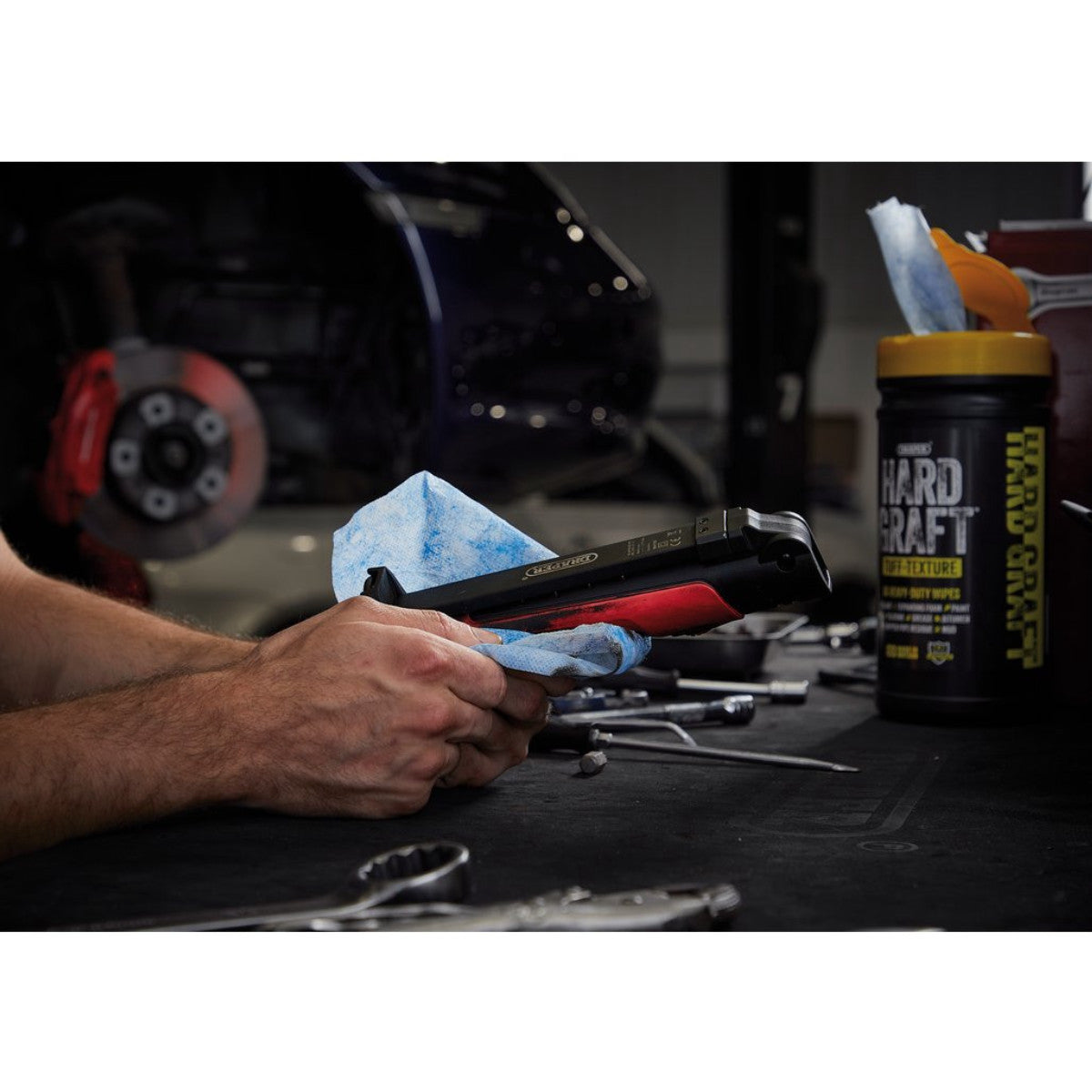 Draper Hard Graft Multipurpose Tuff-Texture Wipes (Tub of 80) 12436