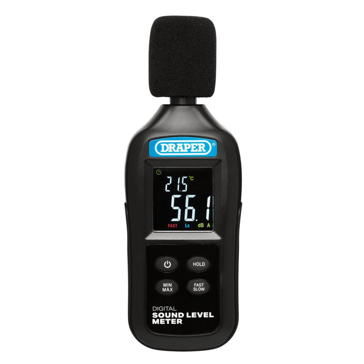 Draper Handheld Digital Sound Level Meter, 35-135dB and -20 to +70°C 12442