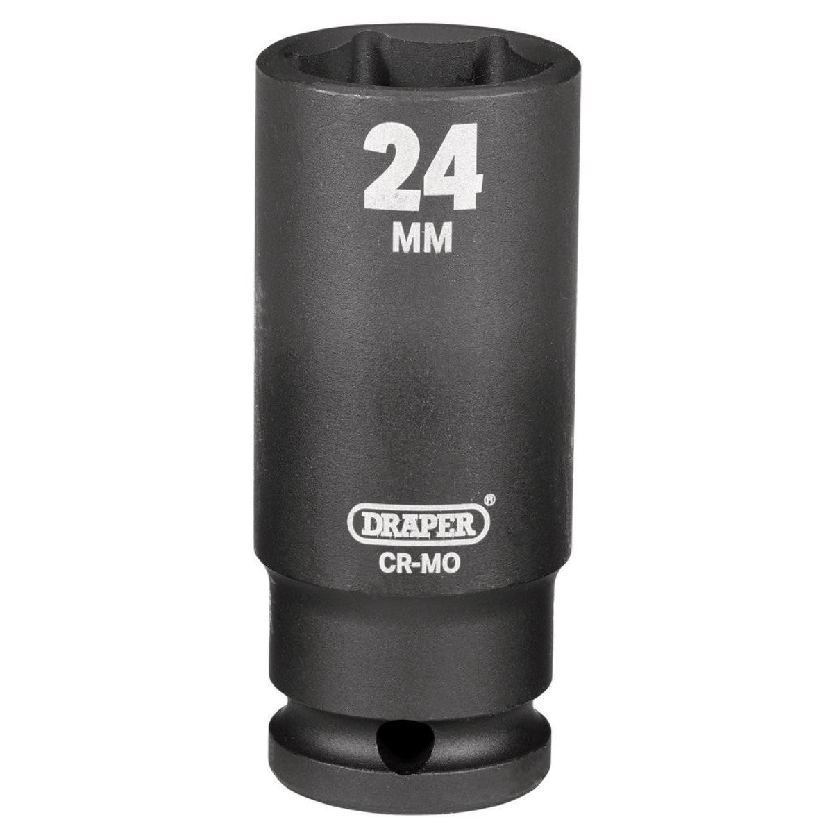 Draper HI-TORQ Deep Impact Socket, 1/2" Sq. Dr., 24mm 12746