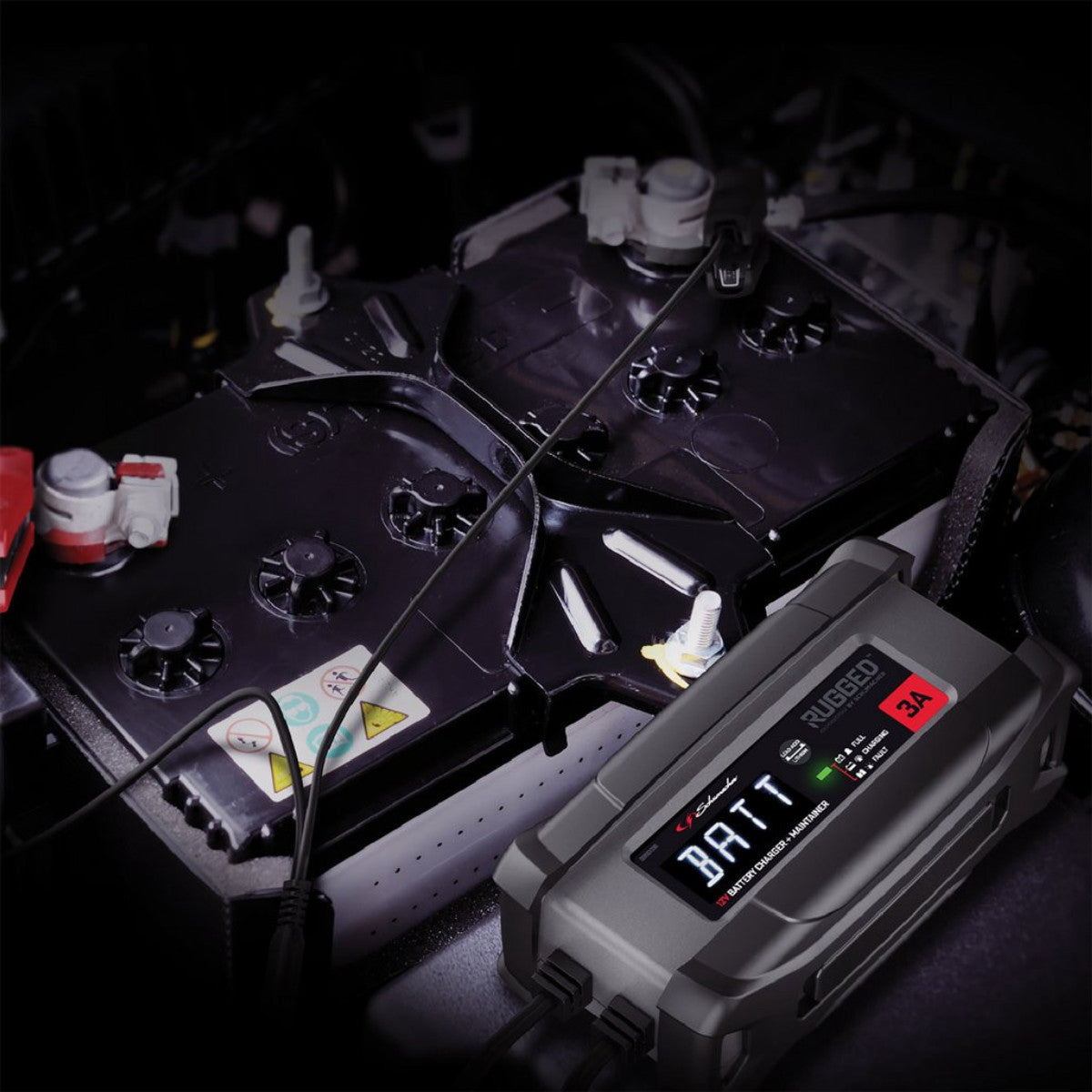 Schumacher Rugged SPX458, 3A 12V Battery Charger and Maintainer 12961