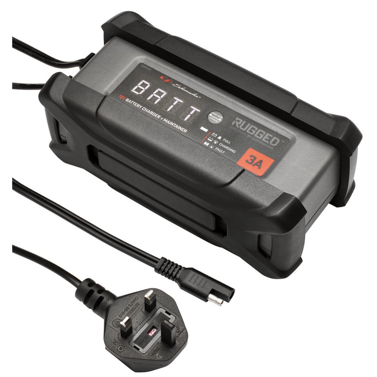 Schumacher Rugged SPX458, 3A 12V Battery Charger and Maintainer 12961
