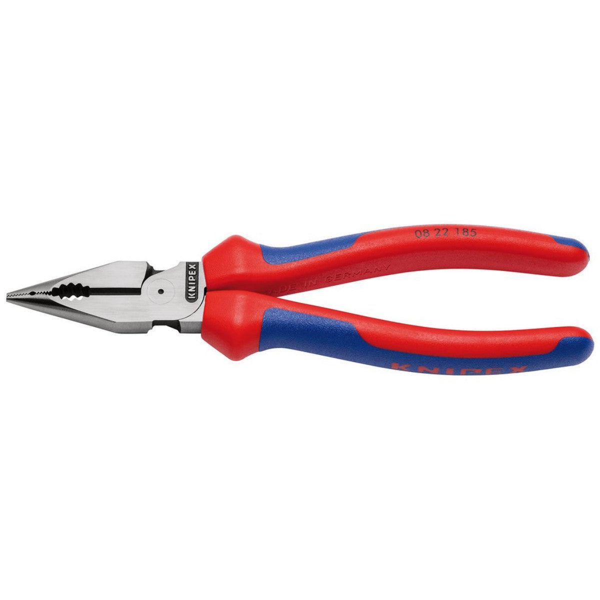 Draper 08 22 185 SB Needle-Nose Combination Pliers with multi-component grips black atramentized, 185mm 13179