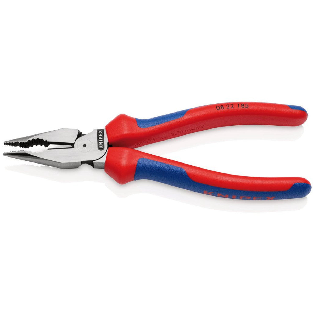 Draper 08 22 185 SB Needle-Nose Combination Pliers with multi-component grips black atramentized, 185mm 13179