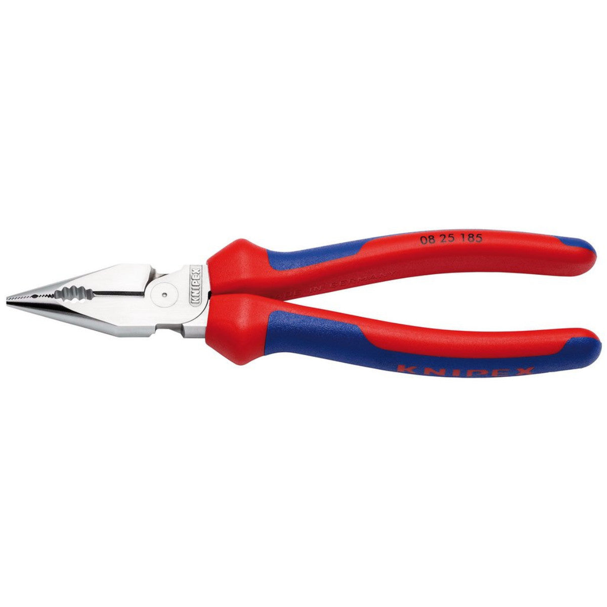 Draper 08 25 185 SB Needle-Nose Combination Pliers with multi-component grips chrome-plated, 185mm 13181