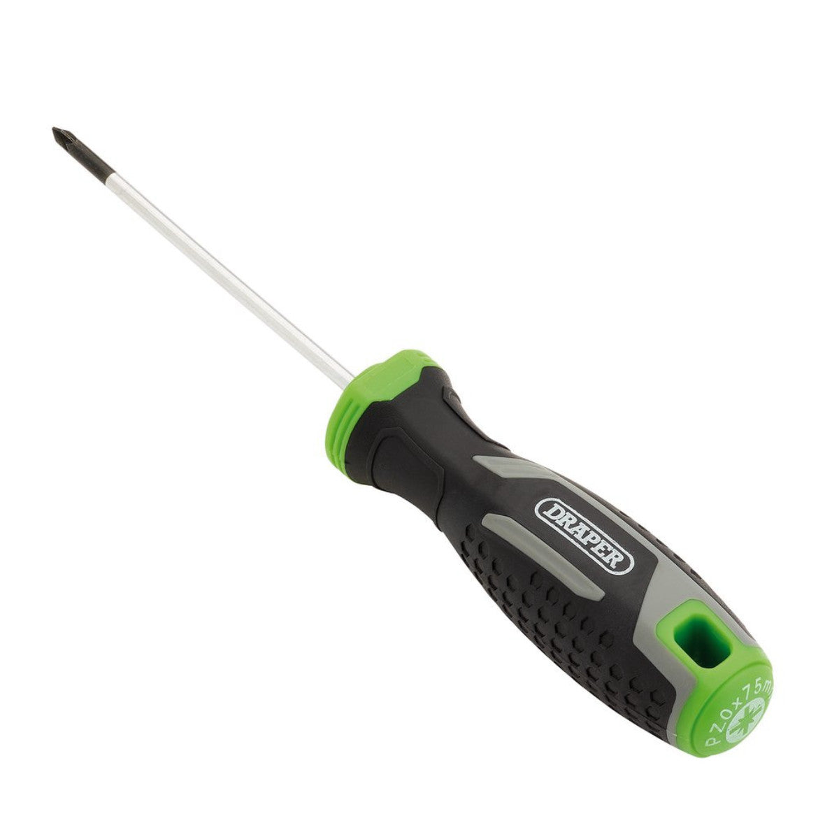 Draper Pozi Soft Grip Screwdriver, PZ0 x 75mm 13369