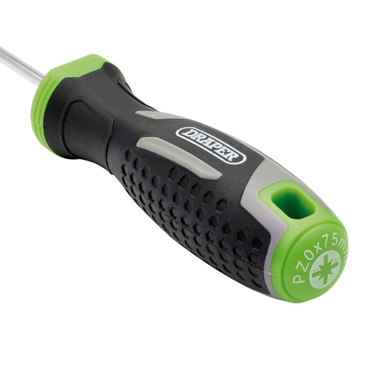 Draper Pozi Soft Grip Screwdriver, PZ0 x 75mm 13369