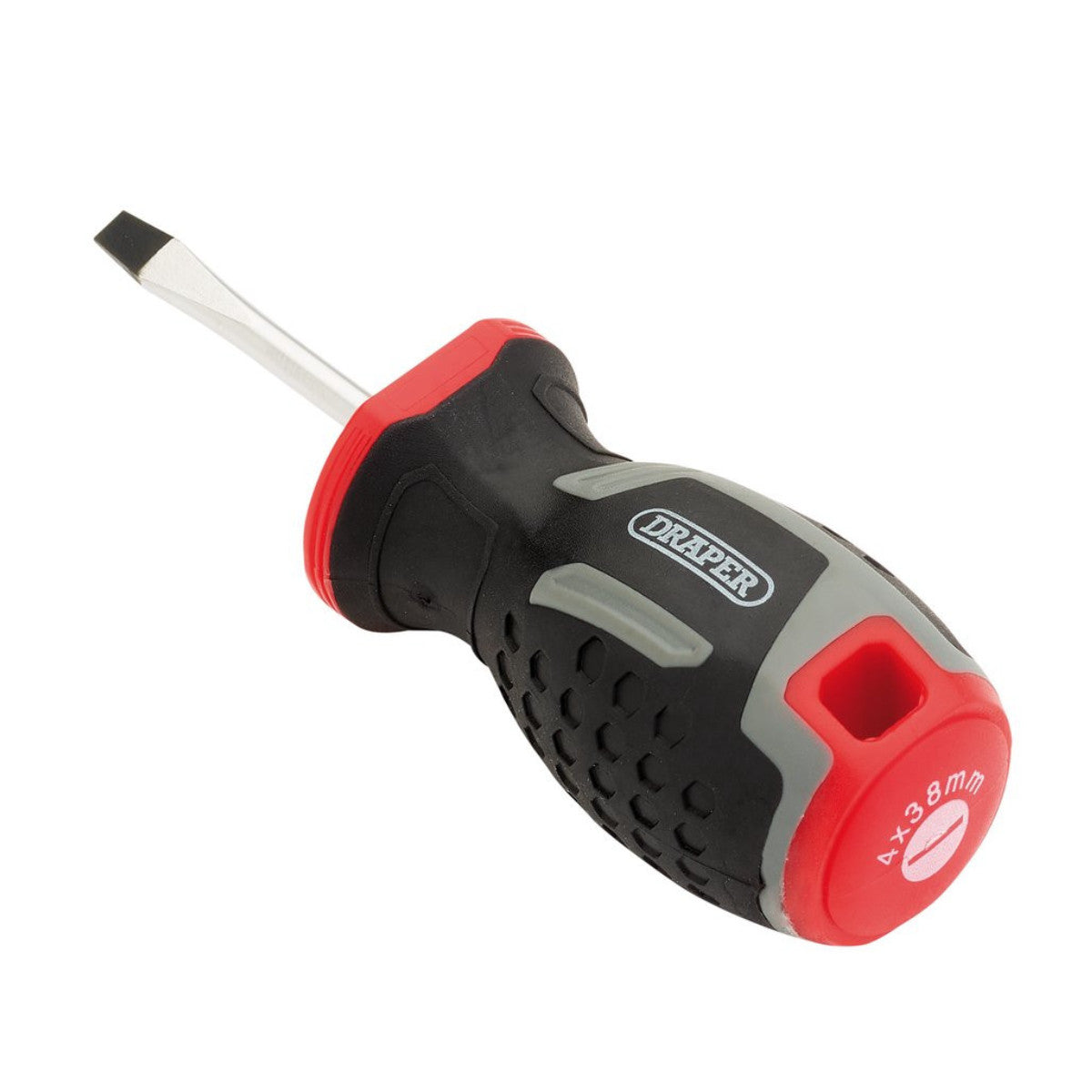 Draper Slotted Soft Grip Screwdriver, SL4 x 38mm 13379