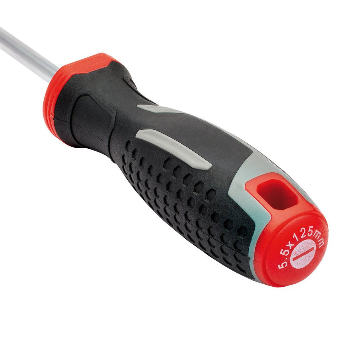 Draper Slotted Parallel Soft Grip Screwdriver, SL5.5 x 125mm 13389