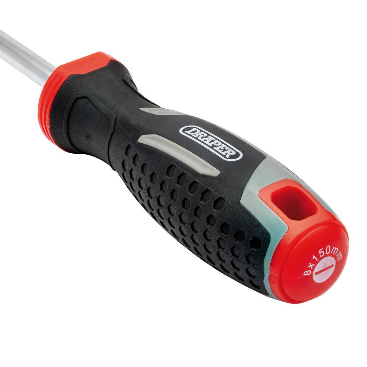 Draper Slotted Soft Grip Screwdriver, SL8 x 150mm 13392