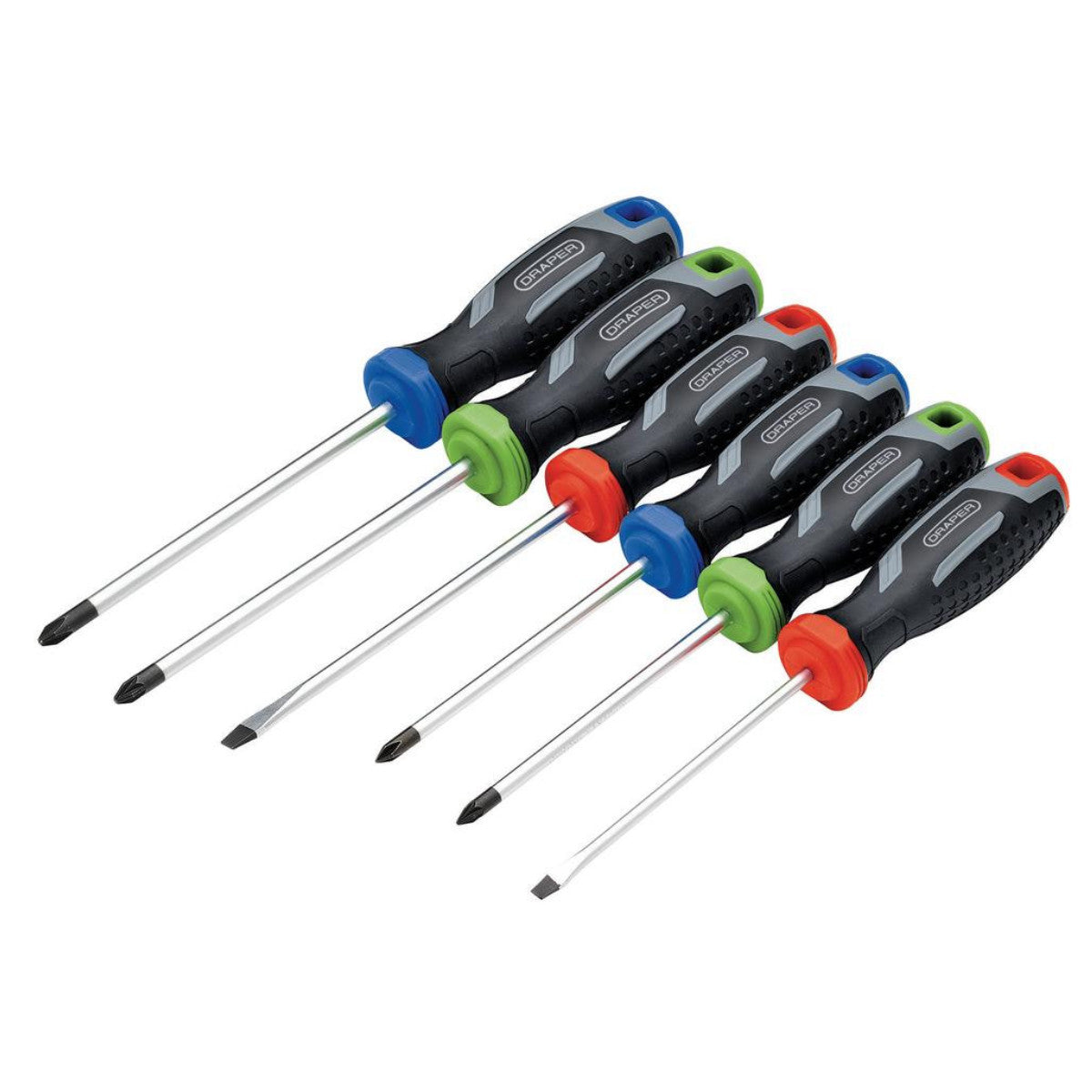 Draper Soft Grip Screwdriver Set (6 Piece) 13433