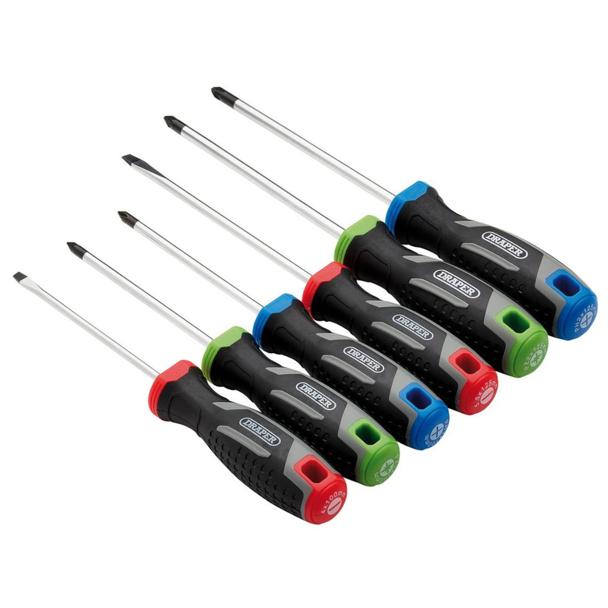 Draper Soft Grip Screwdriver Set (6 Piece) 13433