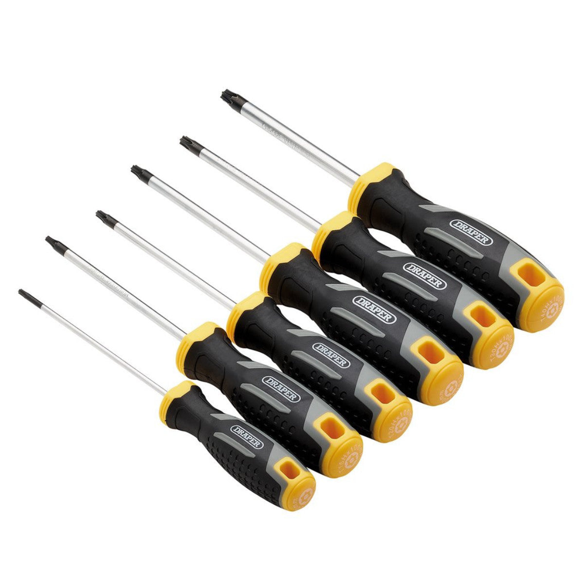 Draper TX-STAR Tamperproof Soft Grip Screwdriver Set (6 Piece) 13435