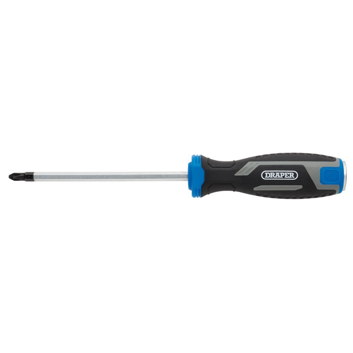 Draper Pound Thru Phillips Soft Grip Screwdriver, PH2 x 125mm 13444