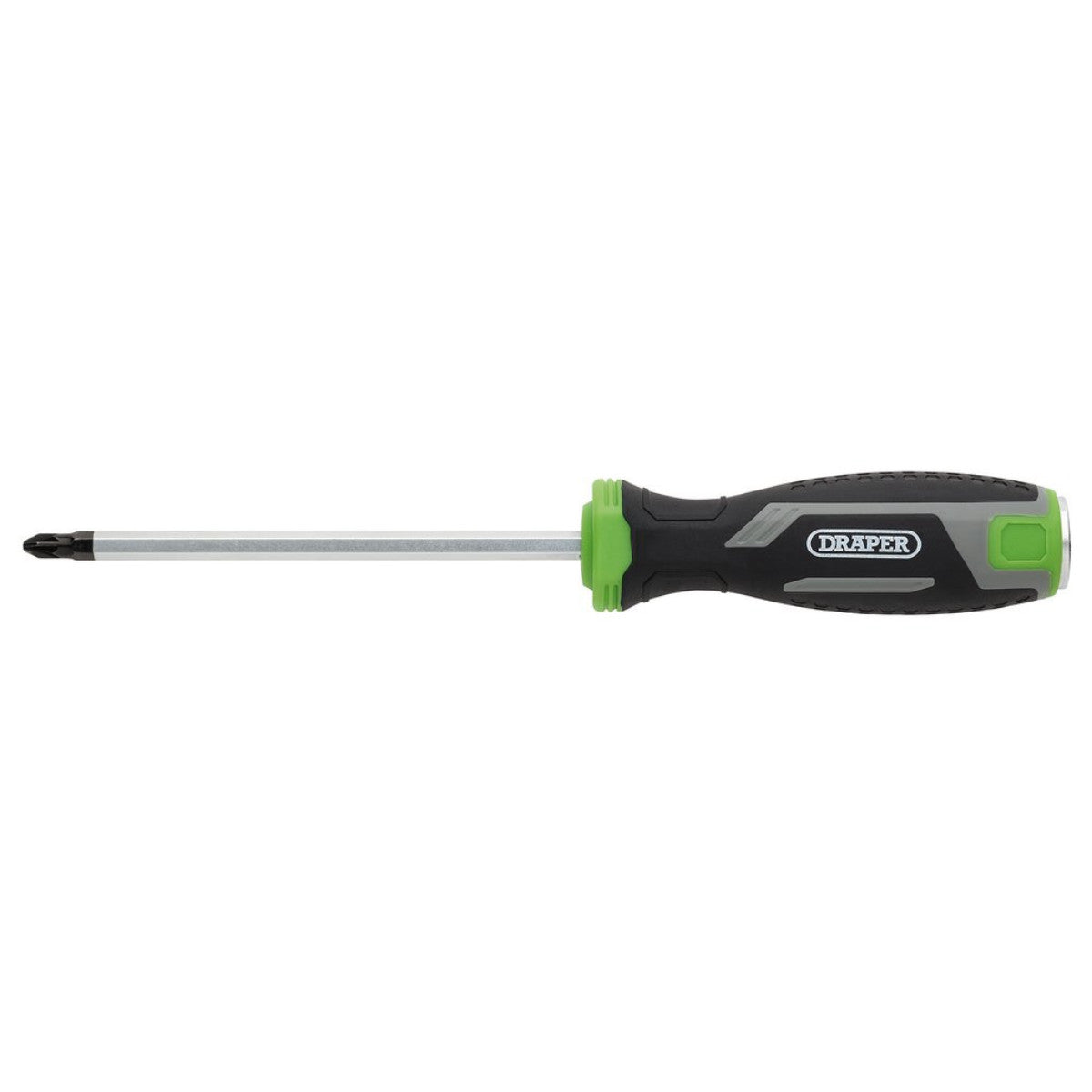 Draper Pound Thru Pozi Soft Grip Screwdriver, PZ2 x 125mm 13452