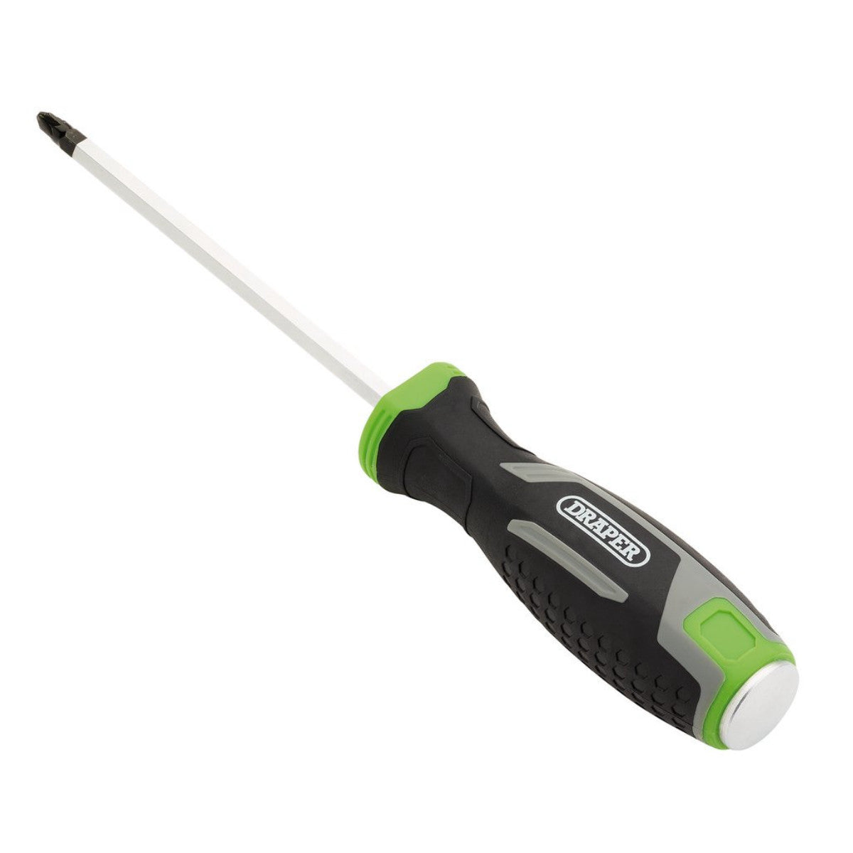 Draper Pound Thru Pozi Soft Grip Screwdriver, PZ2 x 125mm 13452