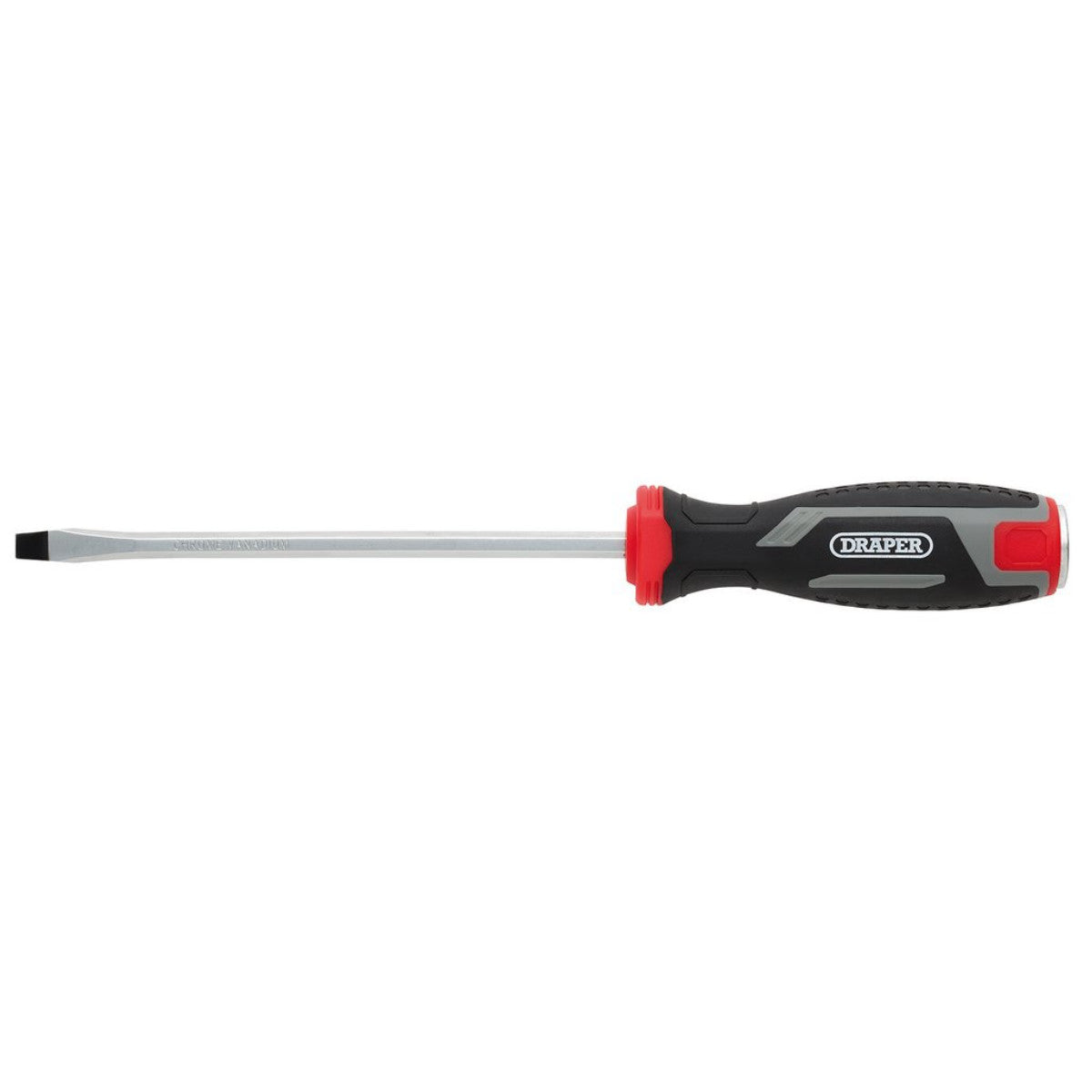 Draper Pound Thru Slotted Soft Grip Screwdriver, SL6.5 x 150mm 13464