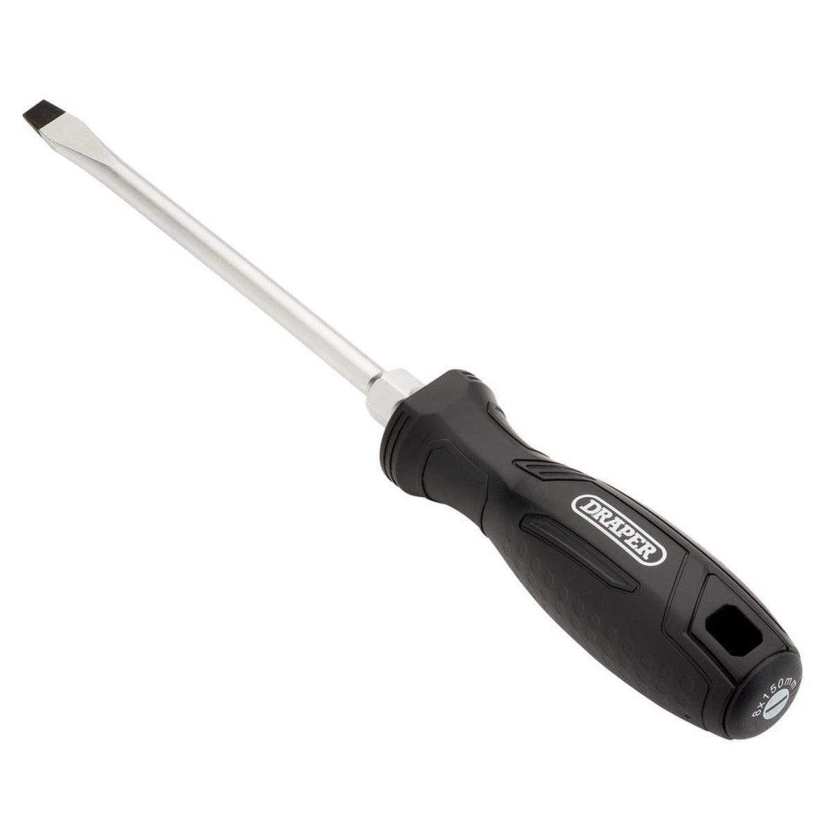 Draper Slotted Hard Grip Screwdriver, 8 x 150mm 13552