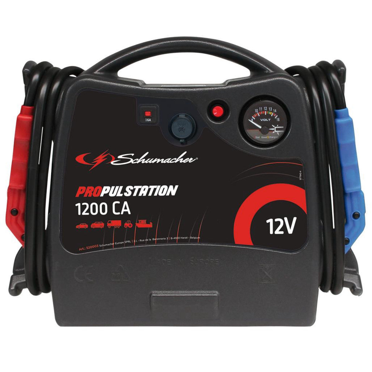 Schumacher Propulstation 12V Start Booster and Docking Station, 1200CA 13611