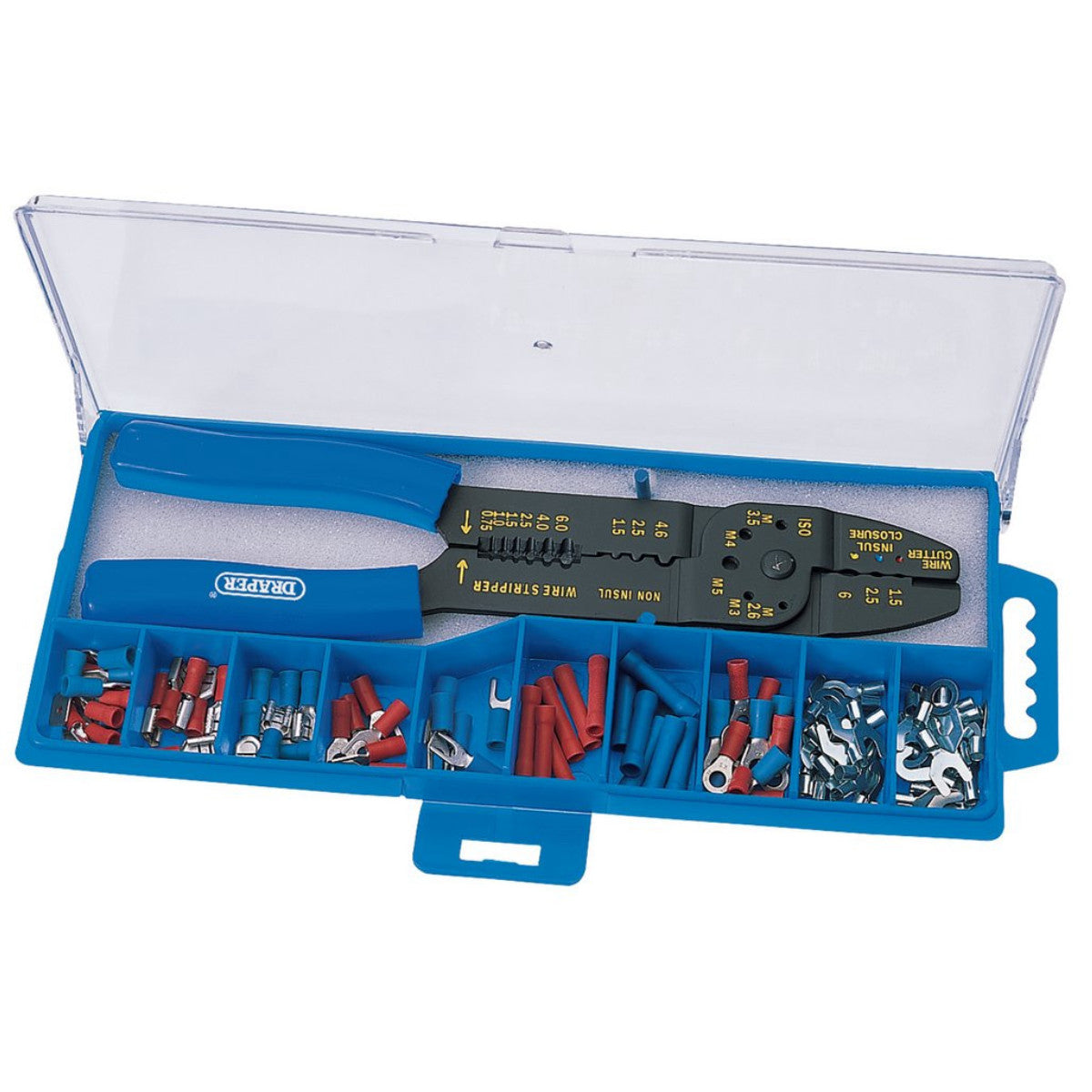 Draper 5 Way Crimping Tool & Terminal Kit, 240mm 13658