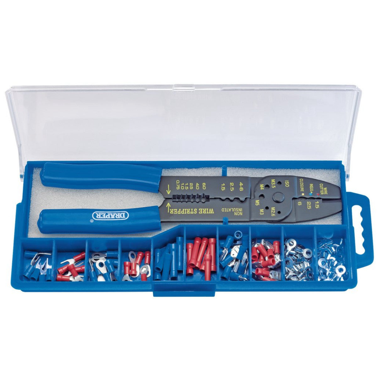 Draper 5 Way Crimping Tool & Terminal Kit, 240mm 13658
