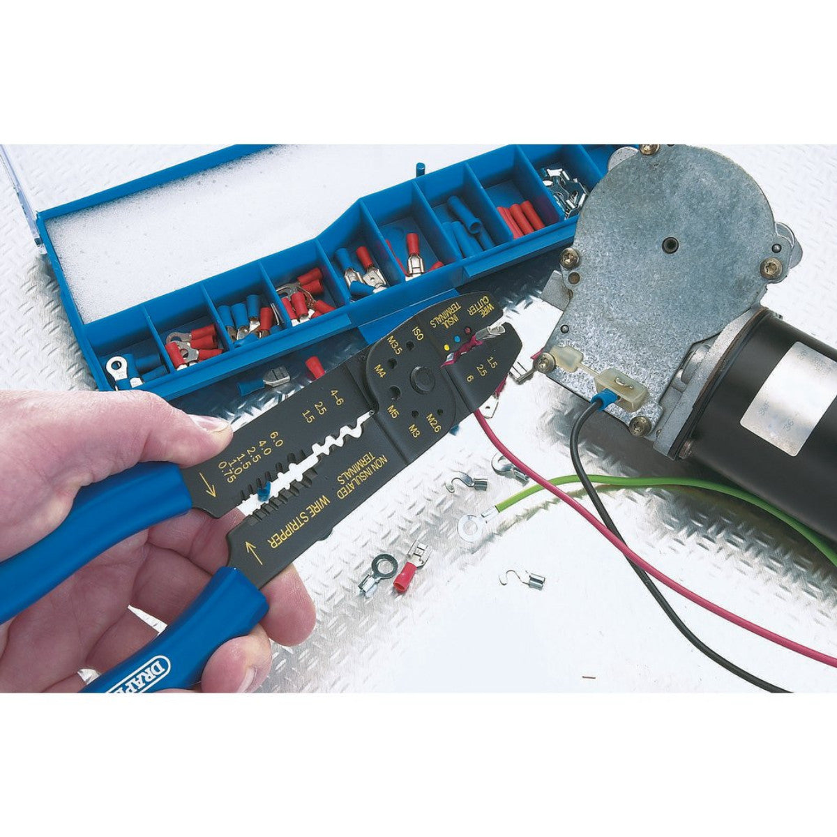 Draper 5 Way Crimping Tool & Terminal Kit, 240mm 13658