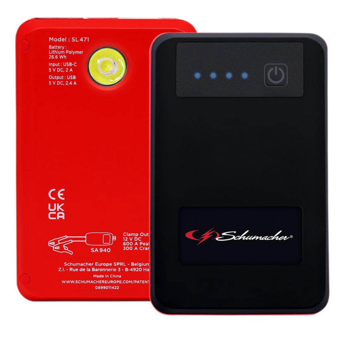 Schumacher SL471 12V Lithium Booster and Power Bank, 600PA 13749