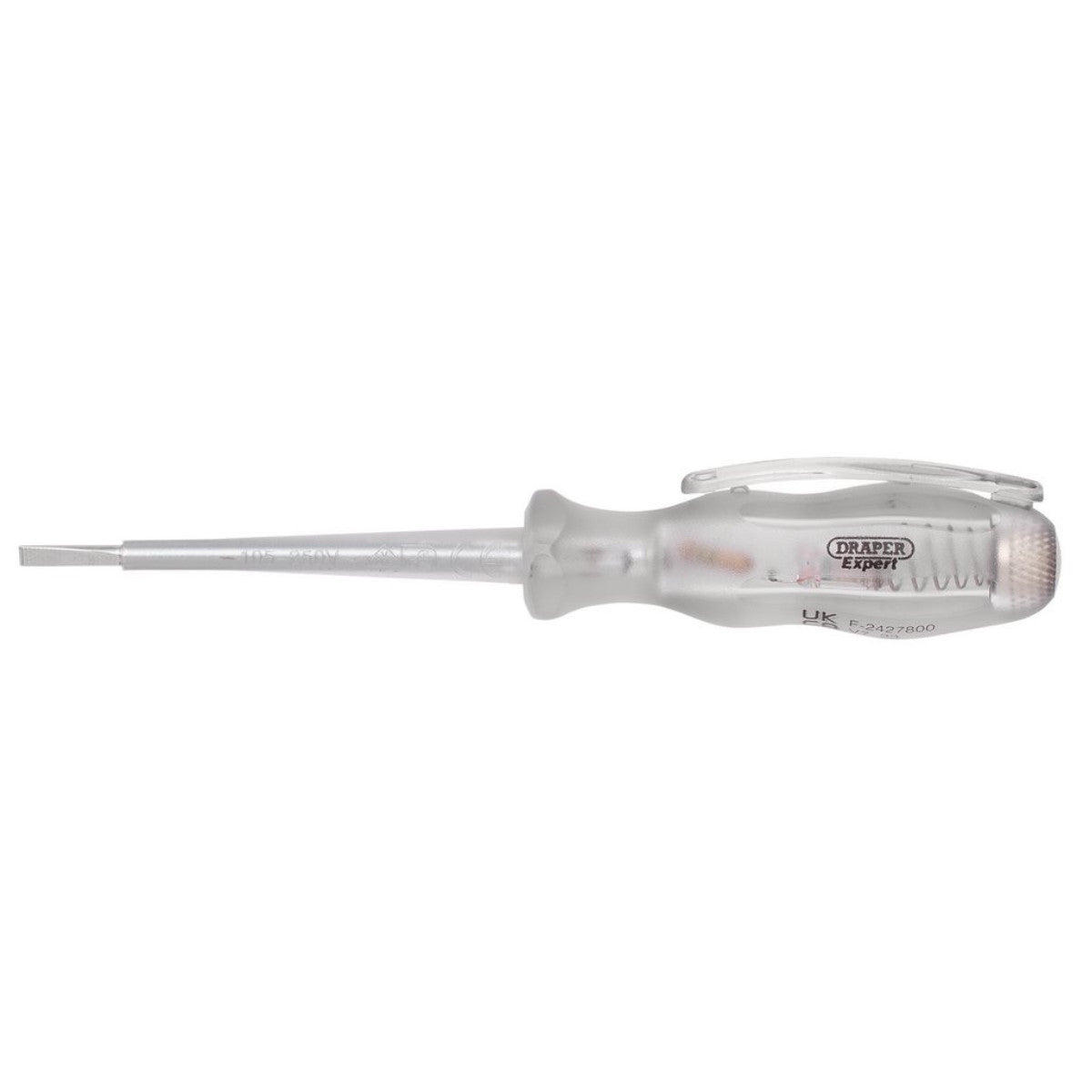 Draper Expert VDE Mains Tester Screwdriver, 105-250V AC, 140mm 14057