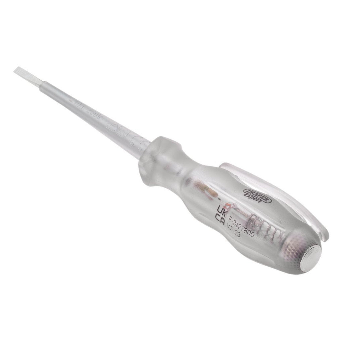 Draper Expert VDE Mains Tester Screwdriver, 105-250V AC, 140mm 14057