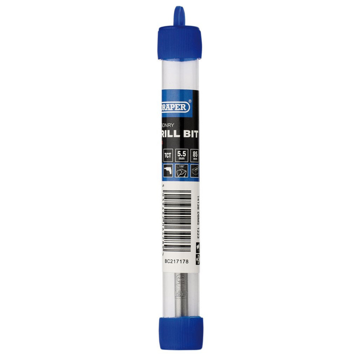 Draper TCT Masonry Drill Bit, 5.5 x 85mm 14138