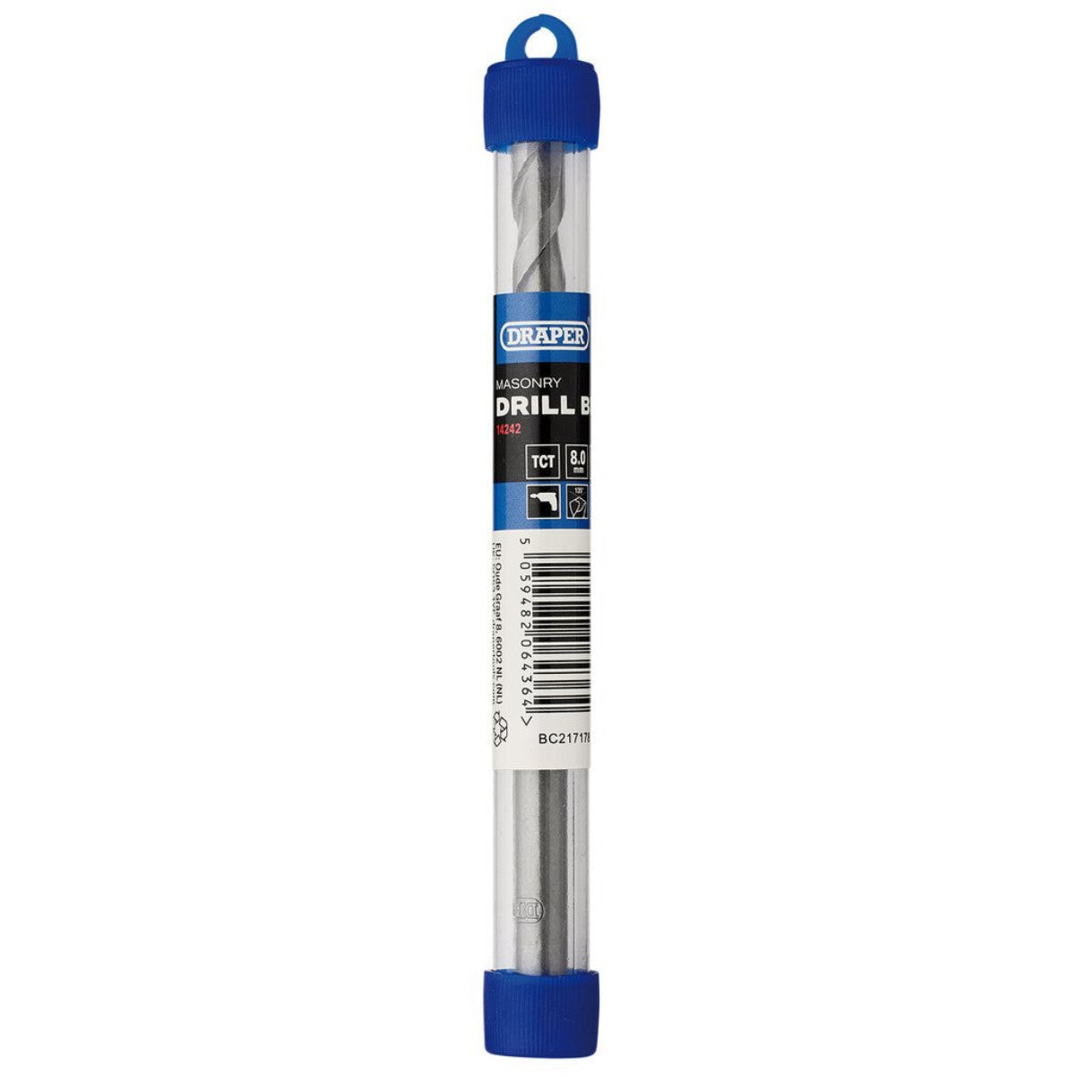 Draper TCT Masonry Drill Bit, 8 x 120mm 14242