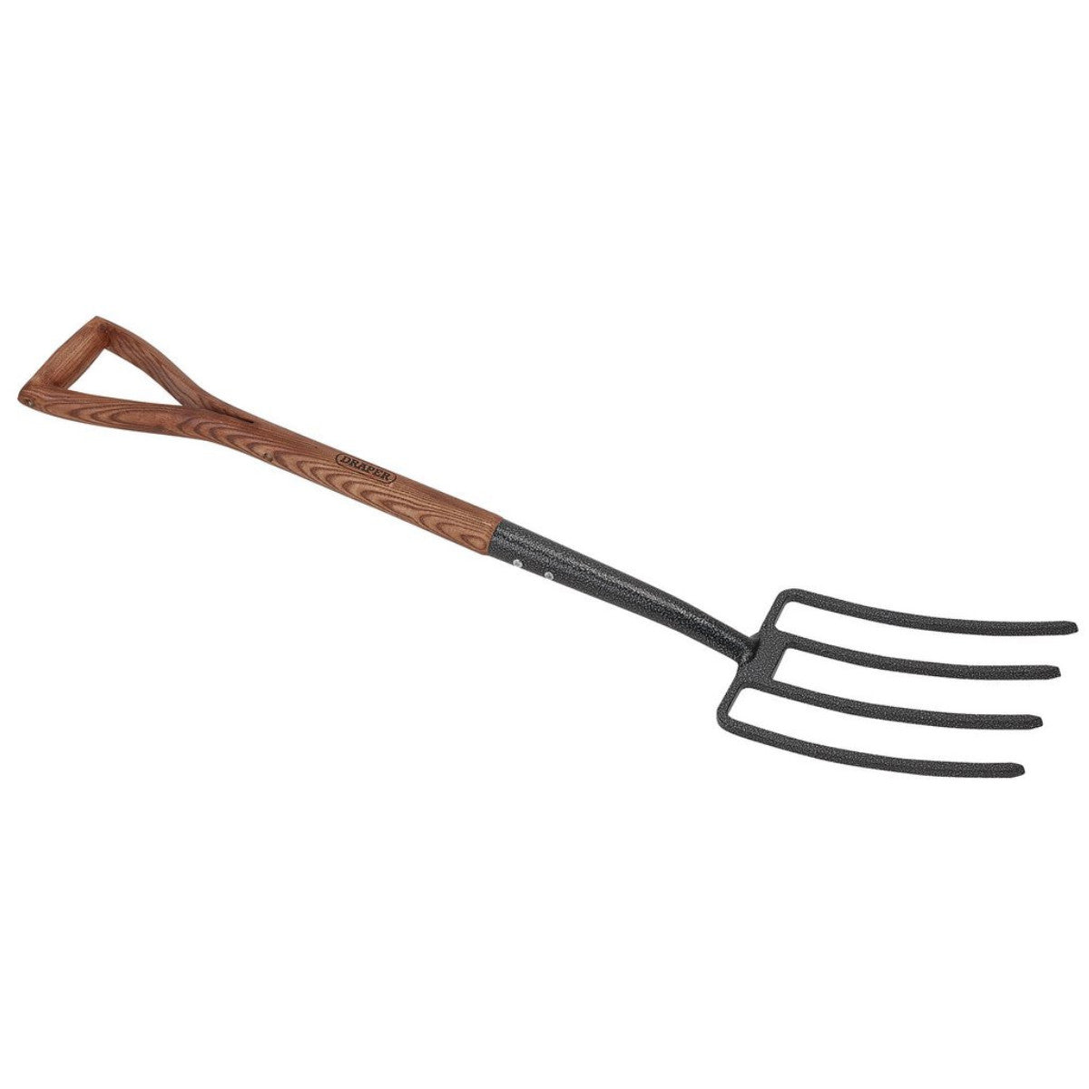 Draper Carbon Steel Garden Fork with Ash Handle 14301