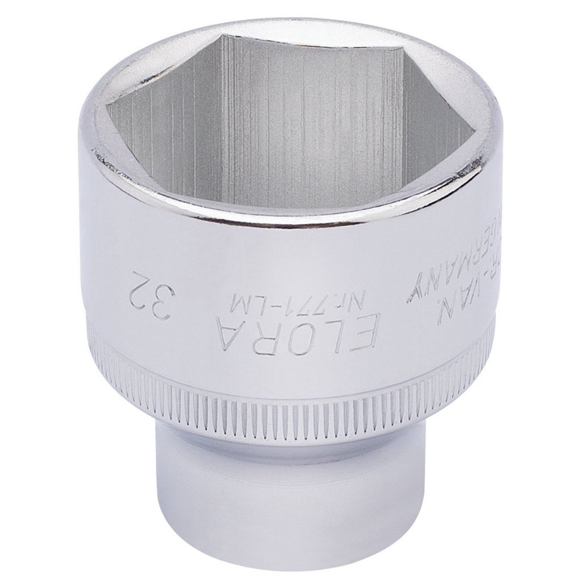 Elora Hexagon Socket, 1/2" Sq. Dr., 32mm 15321