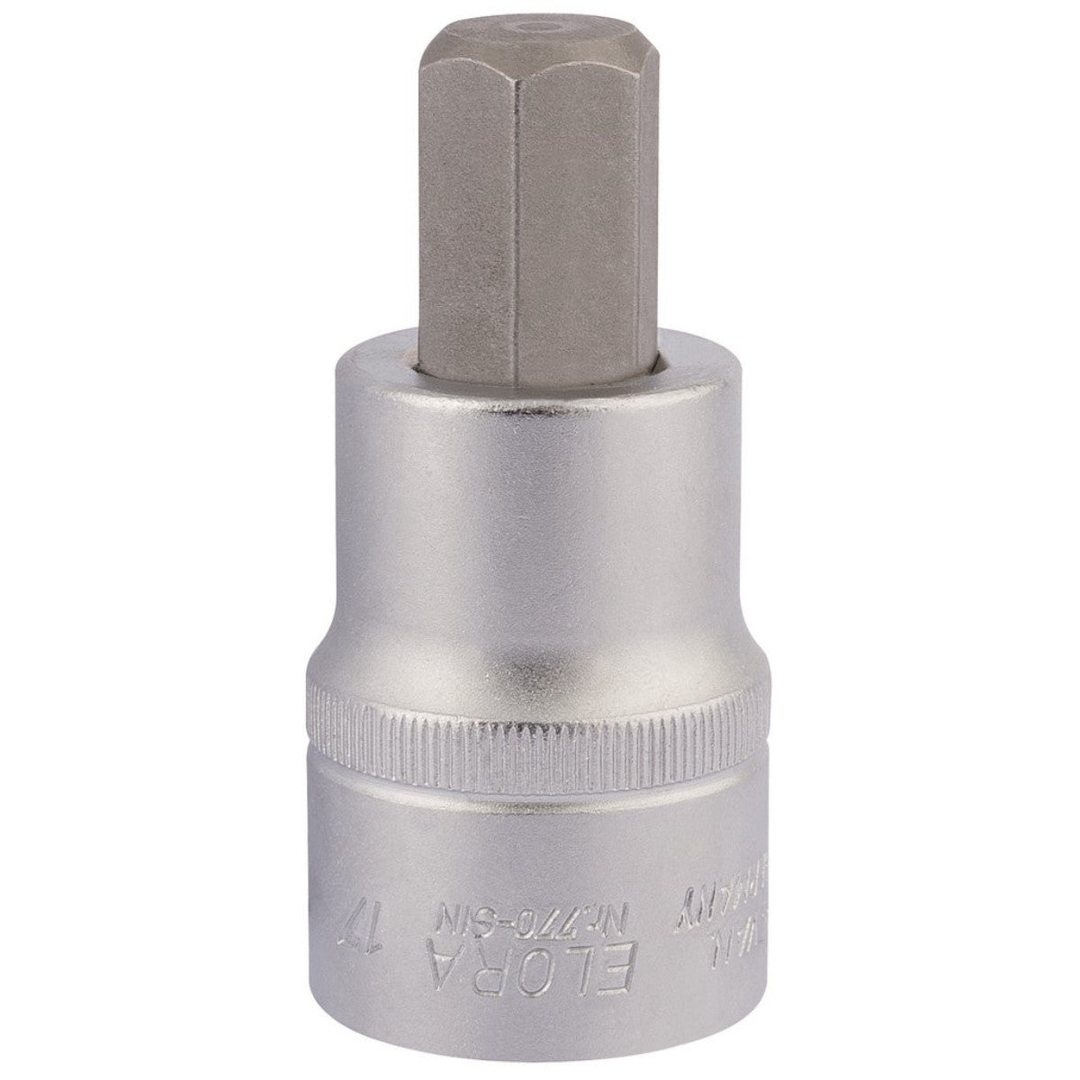 Elora Hexagon Screwdriver Socket, 3/4" Sq. Dr., 17mm 15553