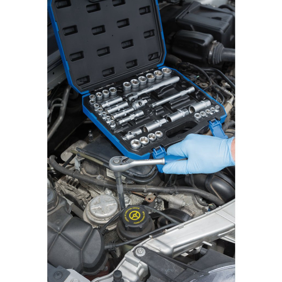 Draper Combined MM/AF Socket Set, 3/8" Sq. Dr. (39 Piece) 16361