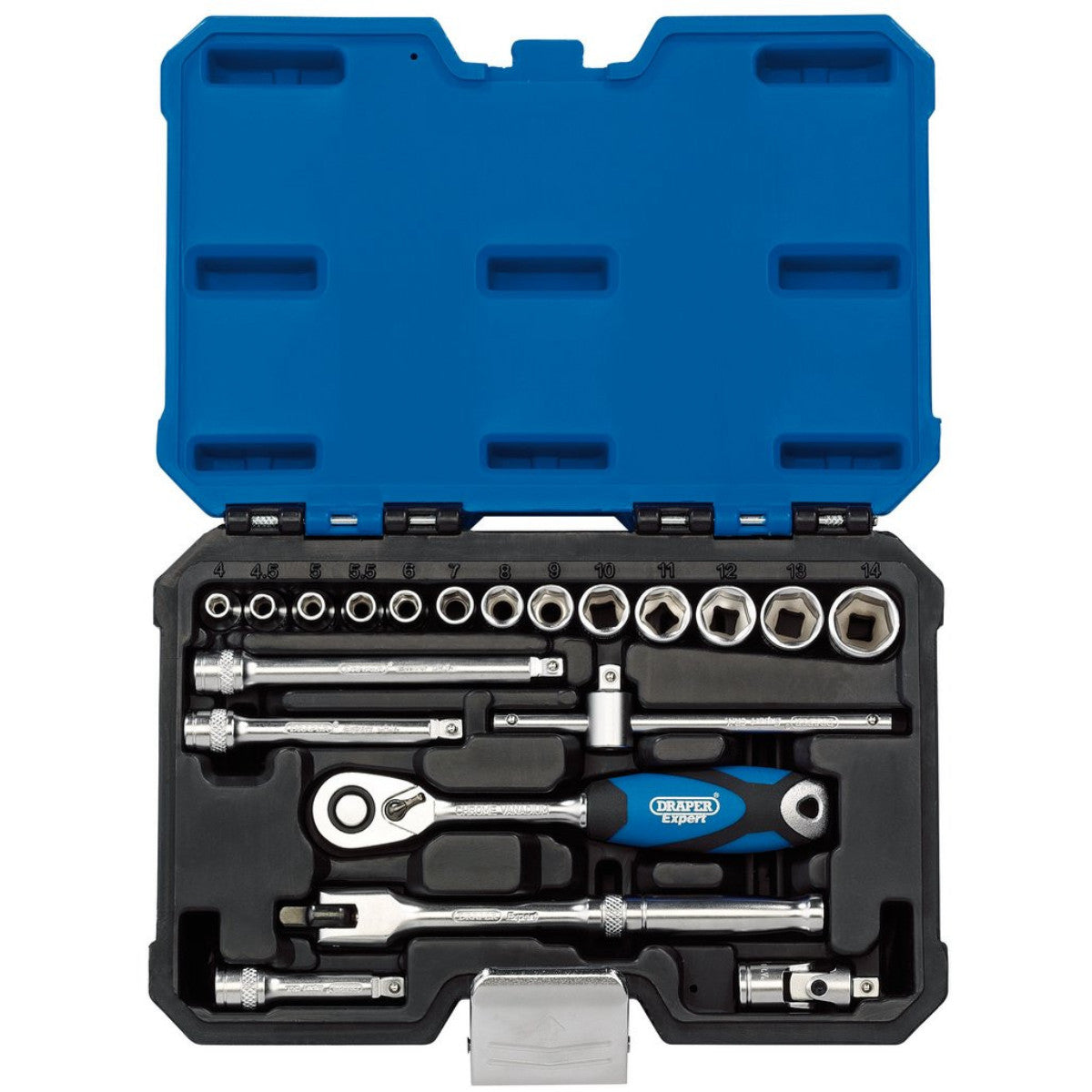 Draper Expert Metric Socket Set, 1/4" Sq. Dr. (20 Piece) 16442