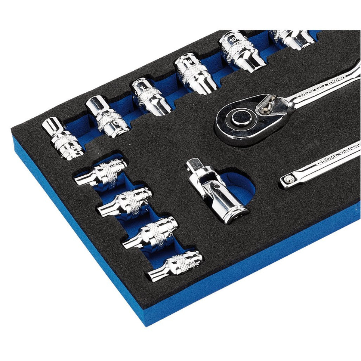 Draper Expert Metric Socket Set, 1/4" Sq. Dr. (26 Piece) 16476