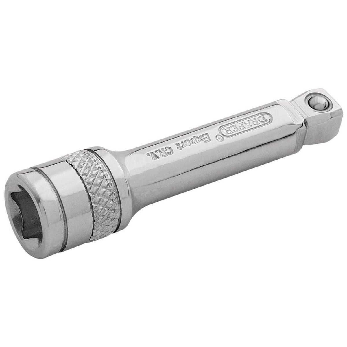 Draper Expert Wobble Extension Bar, 1/4" Sq. Dr., 50mm, Polished Chrome 16716
