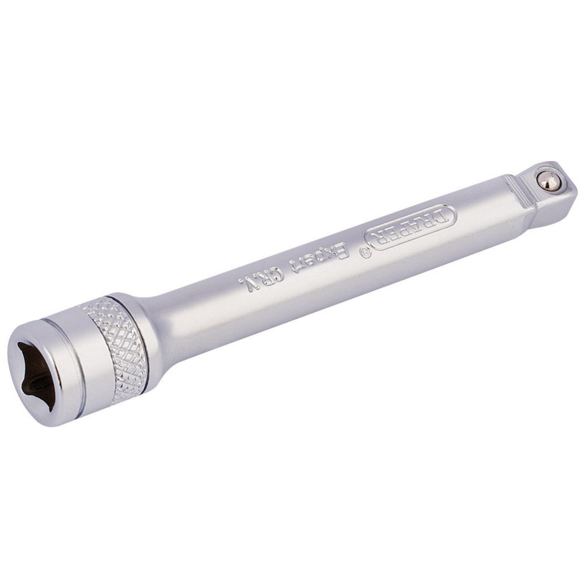 Draper Expert Wobble Extension Bar, 1/4" Sq. Dr., 75mm, Micro Satin Chrome 16721