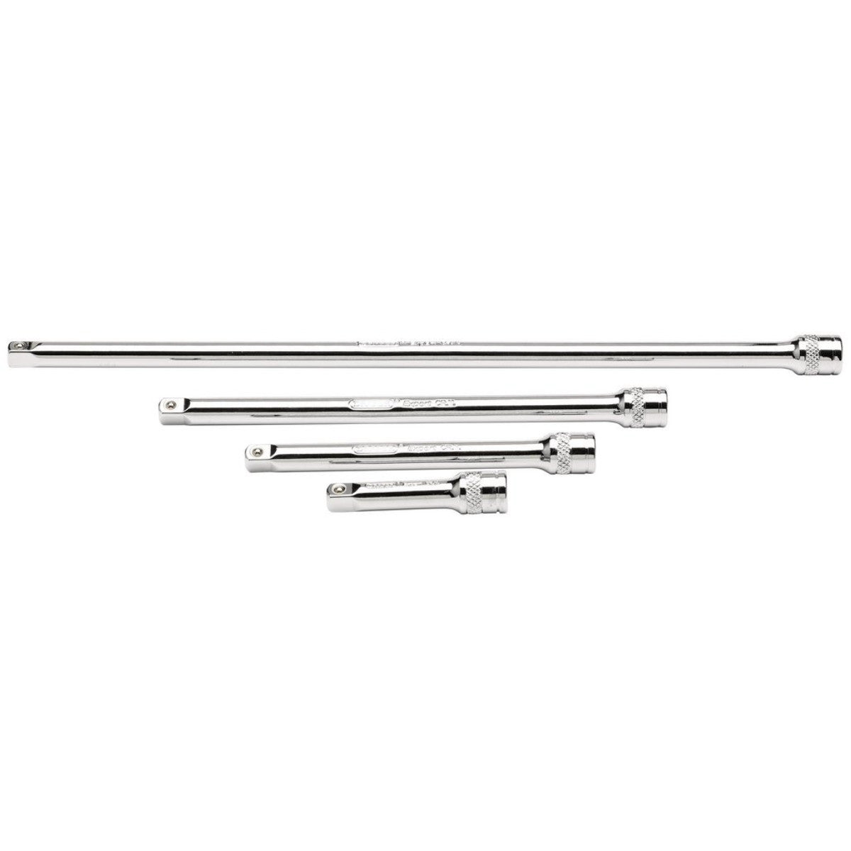 Draper Expert Extension Bar Set, 1/4" Sq. Dr., Polished Chrome (4 Piece) 16765