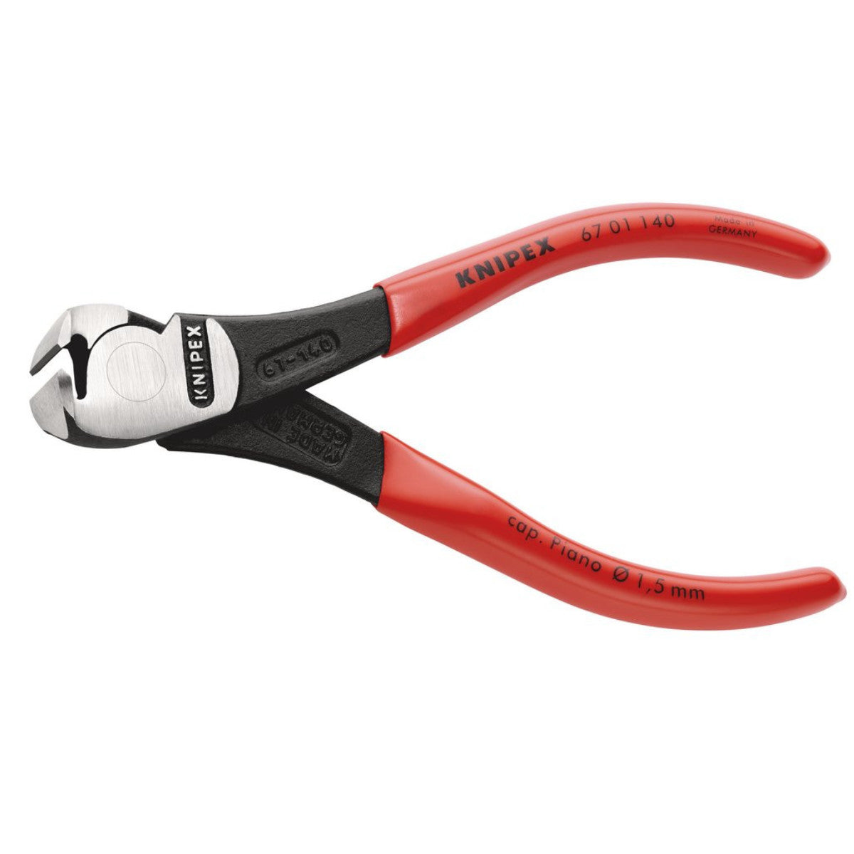 Knipex 67 01 140 High Leverage End Cutting Nippers, 140mm 18428